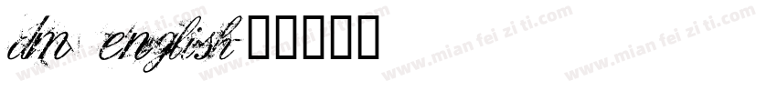 dm english字体转换